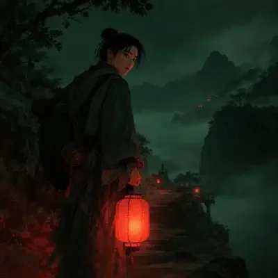 夜行客头像插画