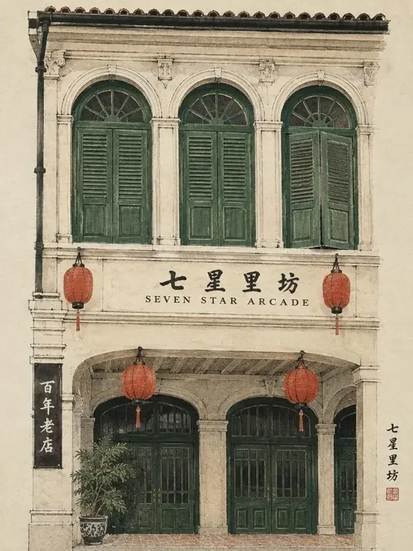 古骑楼论道封面，岭南生活题材，作者砖瓦生
